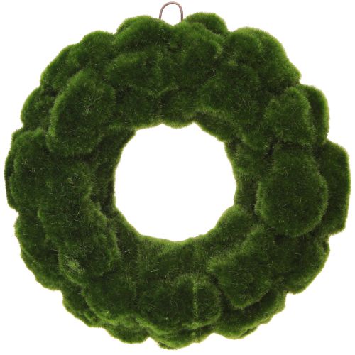 Floristik24 Moskrans kunstkrans mos wanddecoratie groen Ø34cm