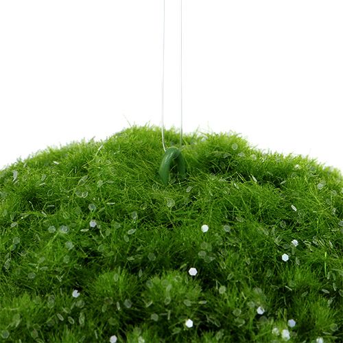 Floristik24 Mosbal groen met mica Ø15cm