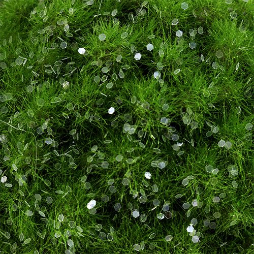 Floristik24 Mosbal met mica Ø9cm groen