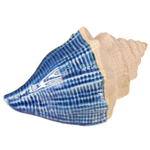 Artikel Schelpdecoratie Maritiem Keramiek Blauw Beige 16,5×11×9,5cm 2 st.