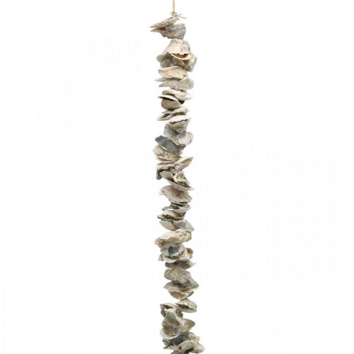 Floristik24 Slinger met schelpen, maritieme decoratie, zomer, schelpenketting natuurlijke kleuren L130cm
