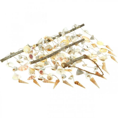 Floristik24 Schelpenketting wanddecoratie schelpen decoratie maritiem L80cm