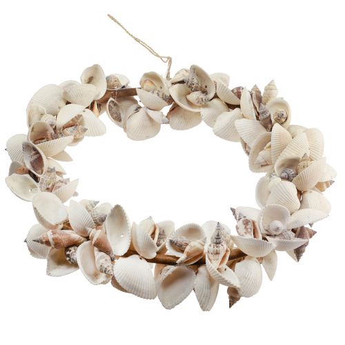 Artikel Schelpenkrans schelpendecoratie hangdecoratie maritiem Ø33cm 60cm