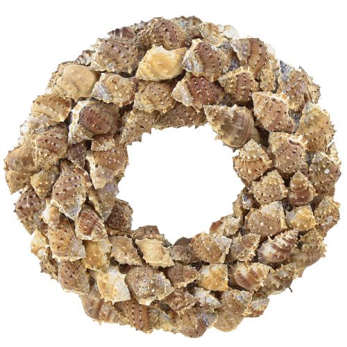 Artikel Schelpenkrans wanddecoratie natuurlijke decoratieve krans om op te hangen Ø35cm