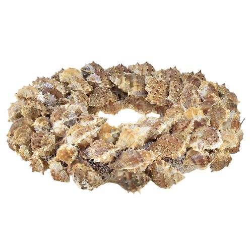 Artikel Schelpenkrans wanddecoratie natuurlijke decoratieve krans om op te hangen Ø35cm