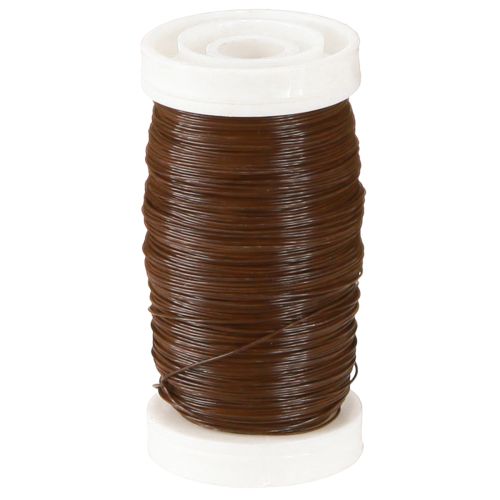 Floristik24 Mirte Draad Bruin 0.35mm 100g