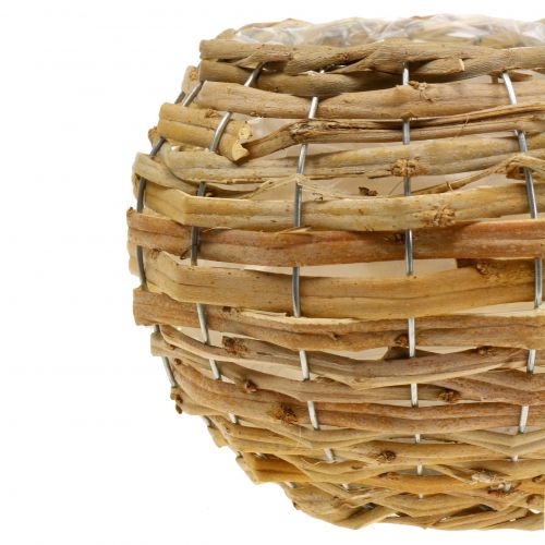 Floristik24 Basketbal voor beplanting lichtbruin Ø21cm