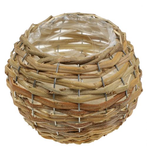 Floristik24 Basketbal voor beplanting lichtbruin Ø21cm
