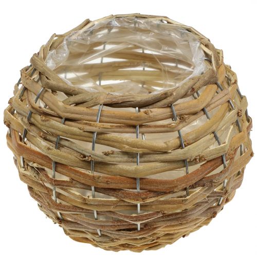 Floristik24 Basketbal voor beplanting lichtbruin Ø25cm