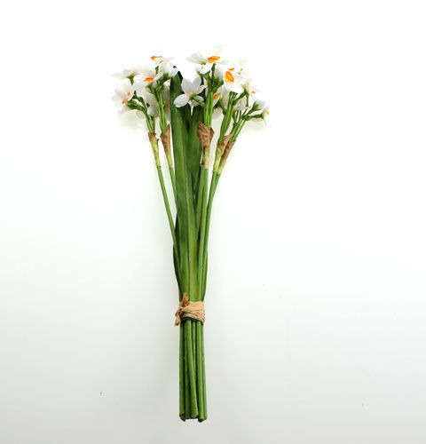 Floristik24 Narcissenboeket in wit 35cm 3st