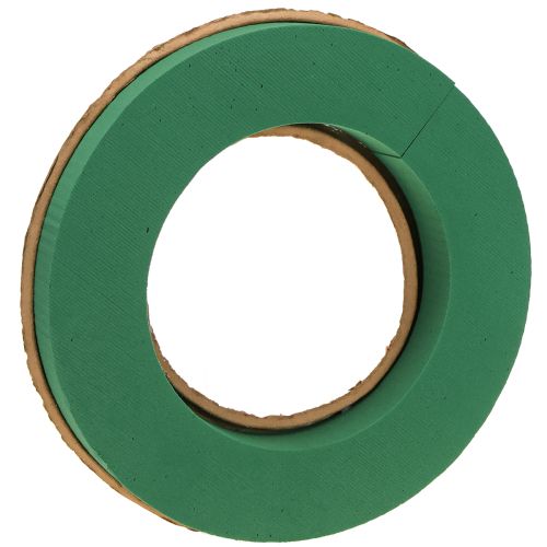 Nat steekschuim krans basis van karton Ø25cm 2 stuks