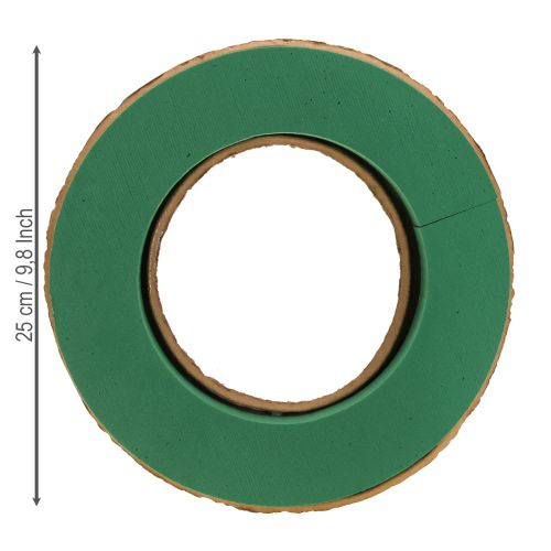 Artikel Nat steekschuim krans basis van karton Ø25cm 2 stuks