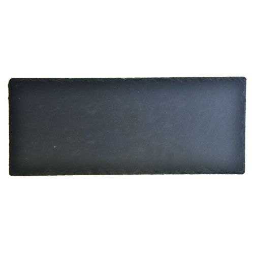 Floristik24 Natuurleisteen bord rechthoekig stenen dienblad zwart 30×12,5cm 4st