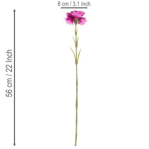 Kunstanjer, tweekleurig, lange steel 56 cm, bosje van 8 | Floristik24.nl