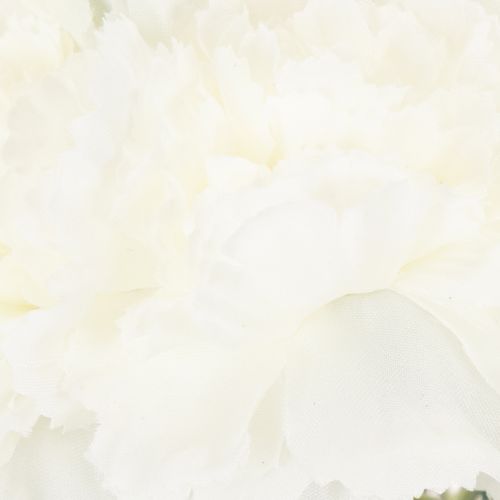 Boeket kunstmatige anjers, witte kunstbloemen, decoratie, 4 bossen | Floristik24.nl