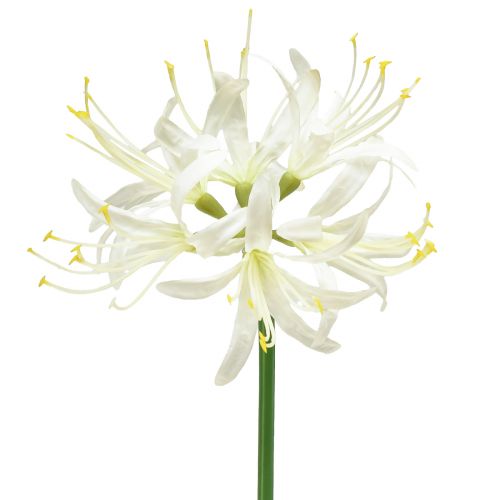 Nerine Guernsey Lelie Kunstbloem Wit Geel Ø15cm L65cm