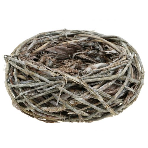 Floristik24 Decoratief nest natuur Ø17cm 2st