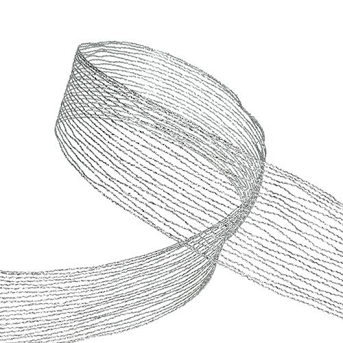 Artikel Netband zilverdraad versterkt 40mm 15m