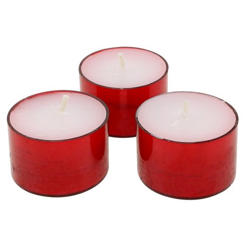 Floristik24 Colorlights theelichtjes rood 40st