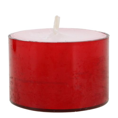 Floristik24 Colorlights theelichtjes rood 40st