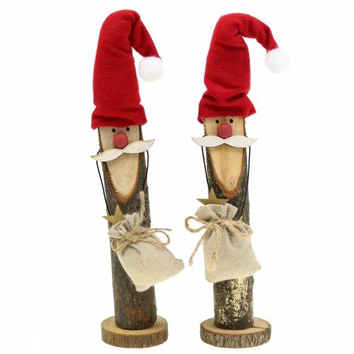 Artikel Decoratie Kerstman hout 21cm 2st