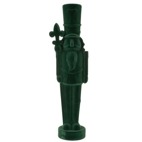 Notenkrakerfiguur, staand, kerstdecoratie, met fluweelachtige afwerking, 77 cm | Floristik24.nl