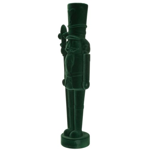 Notenkrakerfiguur, staand, kerstdecoratie, met fluweelachtige afwerking, 77 cm | Floristik24.nl
