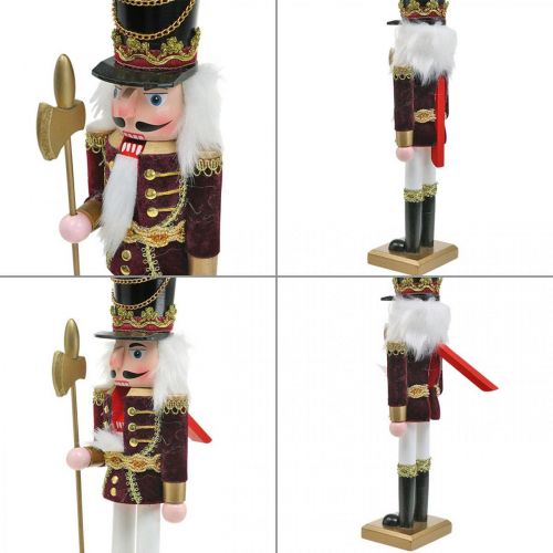 Floristik24 Notenkraker figuur kerstversiering hout rood 8.5 × 7cm H30cm
