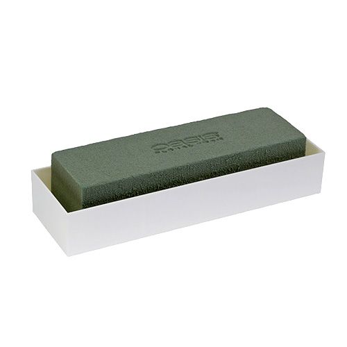 Artikel Steekschuim baksteen tafeldecoratie groen 22cm x 7cm x 5cm 10 st