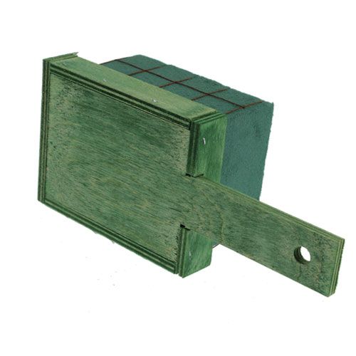 Artikel Steekschuimstenen met houten voet 21cm x 9cm x 8cm 8 stuks