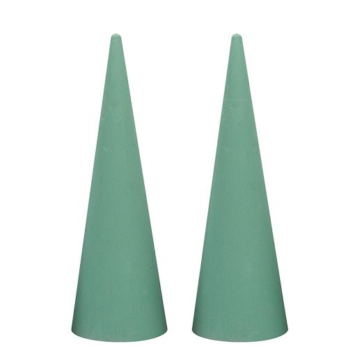 Steekschuimkegel Nat steekschuim H40cm 2st