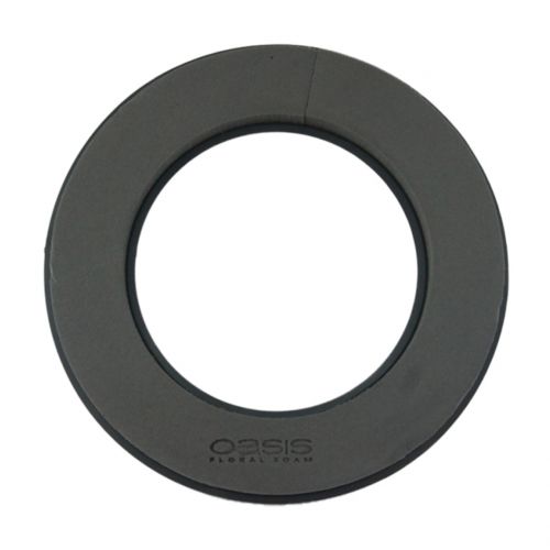 Floristik24 Steekschuim krans ring zwart Ø30cm 2st