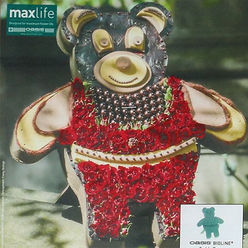 Artikel Steekschuim figuur Teddy met standaard 48,5cm x 42cm H5cm 1 st