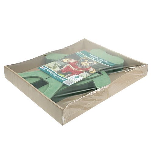 Artikel Steekschuim figuur Teddy met standaard 48,5cm x 42cm H5cm 1 st