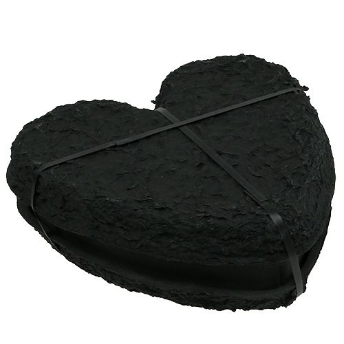 Artikel Steekschuim hart zwart 25,5cm 2 stuks