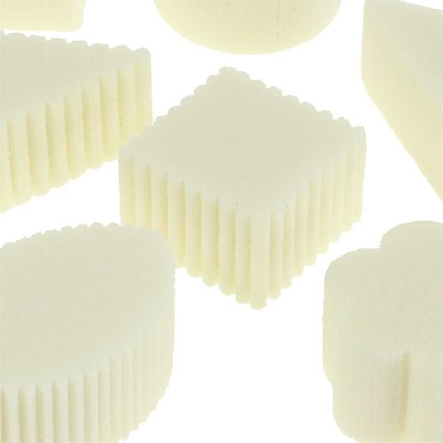 Floristik24 Steekschuimcanapés wit 4cm-7cm 45p