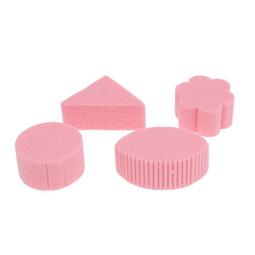 Floristik24 Steekschuim canapes roze 5cm 45st