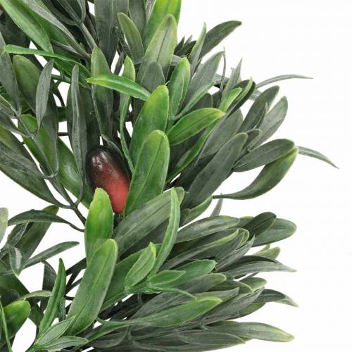 Floristik24 Olijfkrans kunstgroen Ø28cm decoratie mediterraan