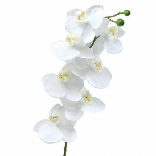 Artikel Kunst orchidee kunstbloem wit Ø6,5-8cm 77cm