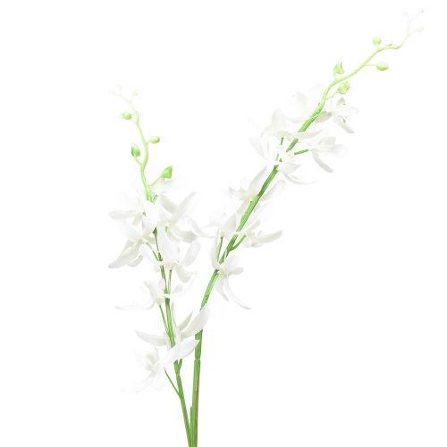 Orchideeën kunst Oncidium kunstbloemen wit 90cm
