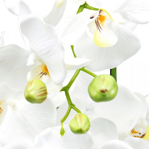 Artikel Kunstorchideeën voor in de pot wit 80cm