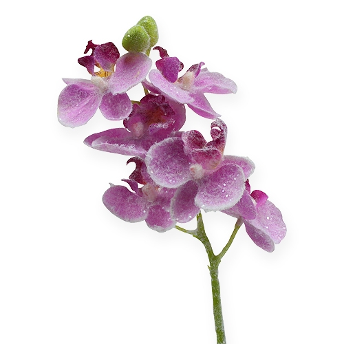 Orchidee met glitter, roze 35cm