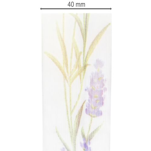 Artikel Organzalint, chiffonlint, decoratief lint, lavendel, 40 mm, 20 m