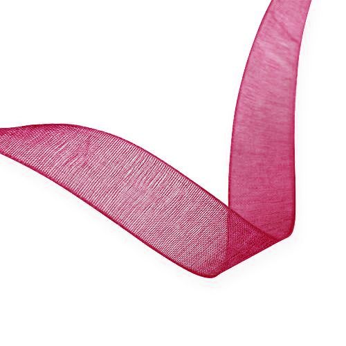 Organza lint Bordeaux 15mm 50m