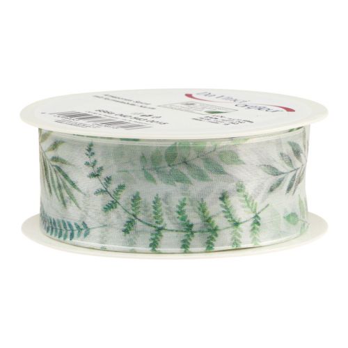 Artikel Organzalint chiffonlint bladeren takken groen 40mm 15m