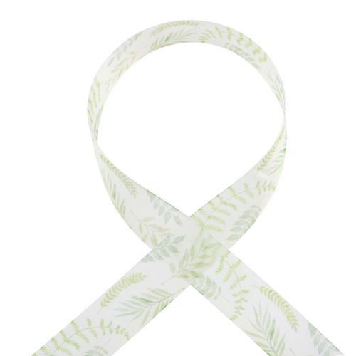 Artikel Organzalint chiffonlint groene bladranken 40mm 15m