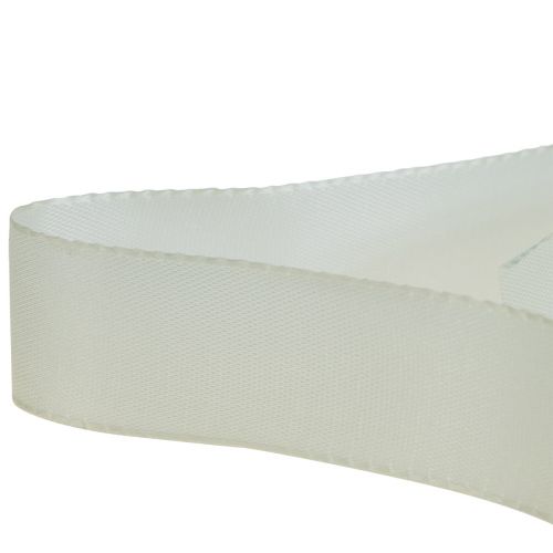 Floristik24 Decoratief lint cadeaulint creme lint zelfkant 25mm 3m