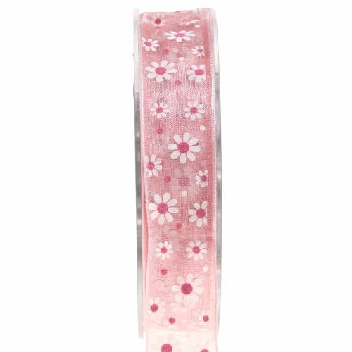 Floristik24 Cadeaulint roze 20mm 20m