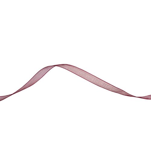 Floristik24 Organza lint Bordeaux nylon lint 6mm 50m