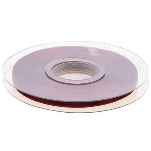 Floristik24 Organza lint Bordeaux nylon lint 6mm 50m